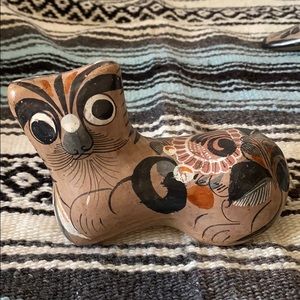 Tonala Pottery Mexican Folk Art Cat